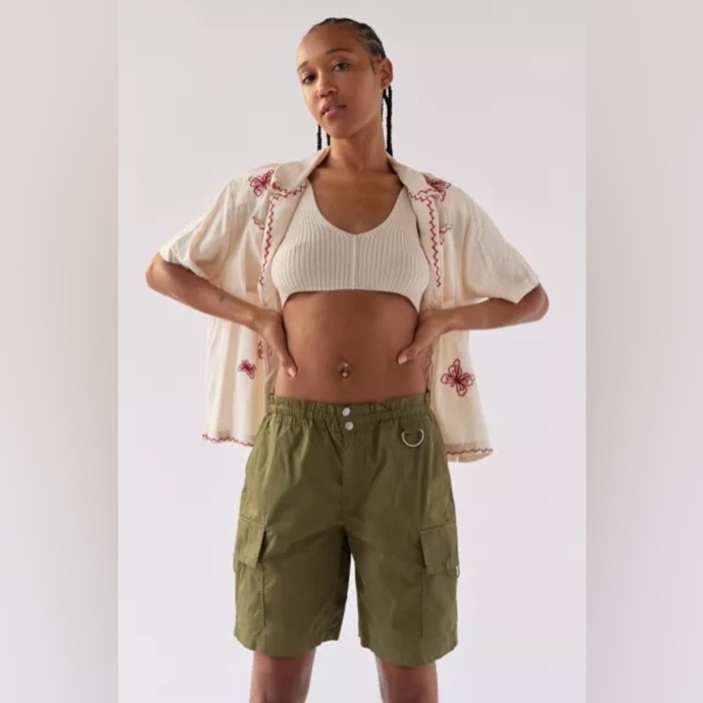 NWOT Y2K BDG Green Cargo Shorts